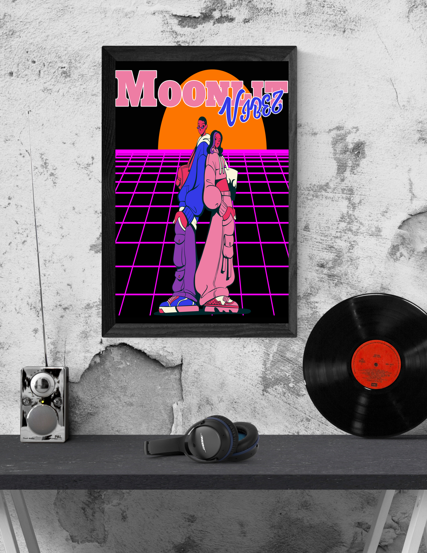 Moonlit Vibez Lofi Chill Print