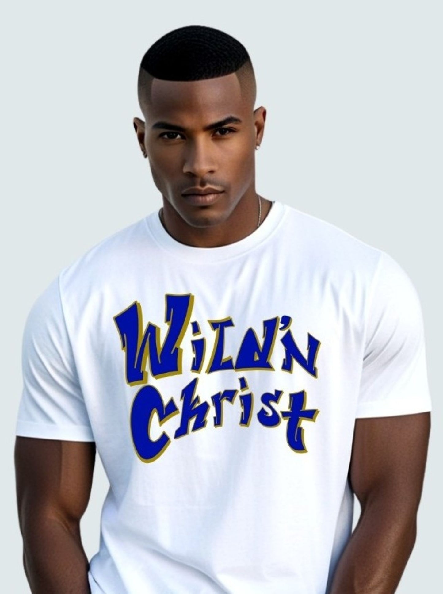 Wild'N Christ| Faith-Based Urban Streetwear (Blue + Gold Design)