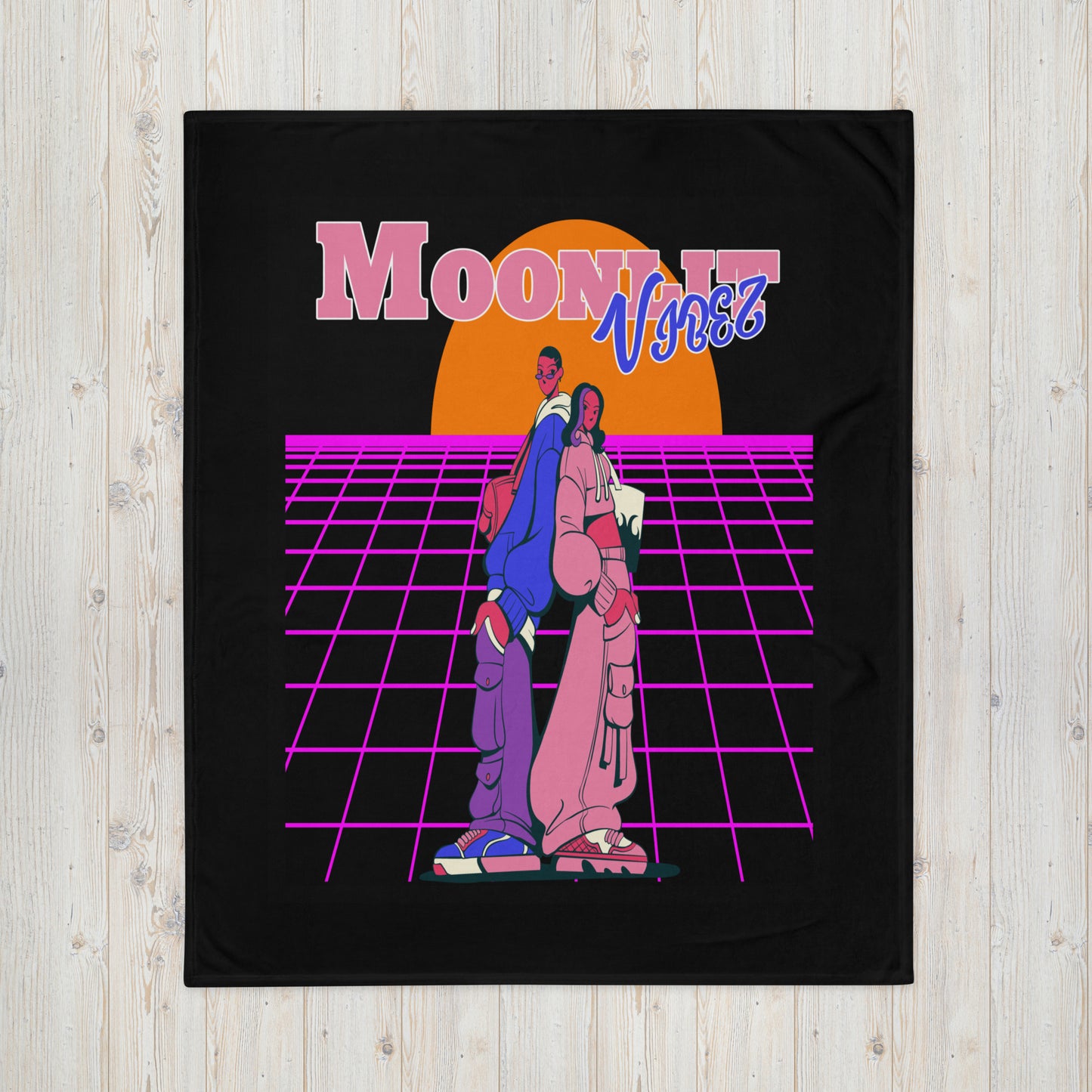 Moonlit Vibez Throw Blanket